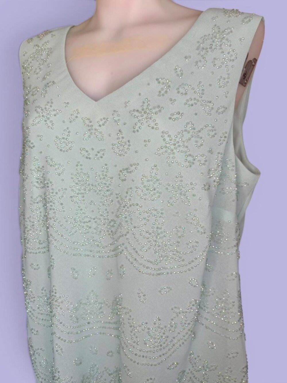 Vintage R&M Richards light blue sleeveless top